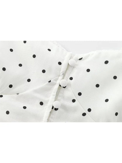 Women's Mini Dress Lightweight Polka Dot Straps 9
