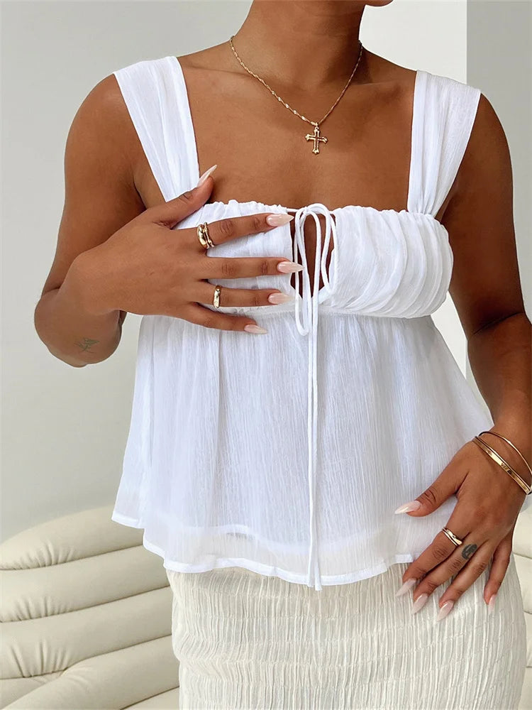 Women's Lace Crop Top Polyester 1