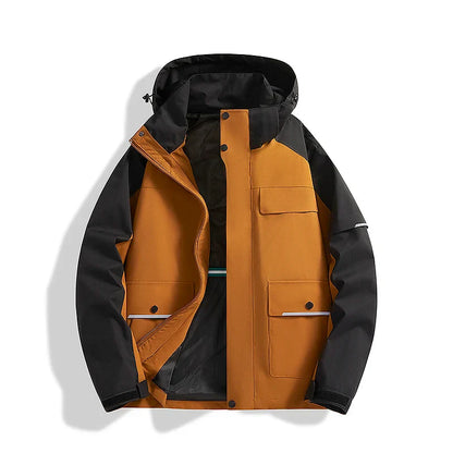 Elegant Waterproof Hooded Thermal Jacket for Women | Ideal for Cold & Rainy Weather