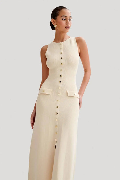 Women's Maxi Dress Knit Sleeveless 6