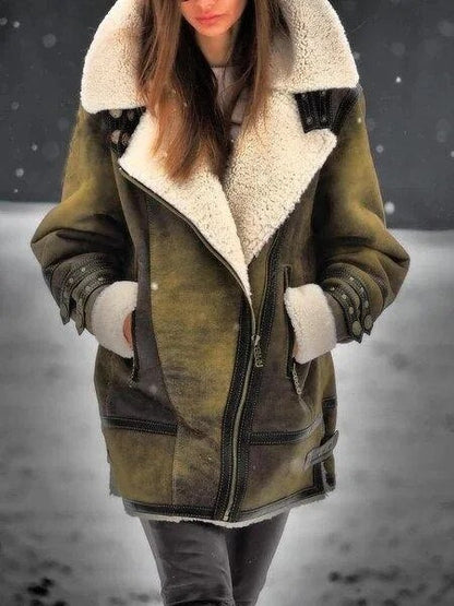 Women's Elegant Winter Trench Coat with Double Buttons | Ideal for Autumn/Winter