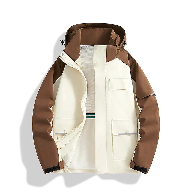 Elegant Waterproof Hooded Thermal Jacket for Women | Ideal for Cold & Rainy Weather