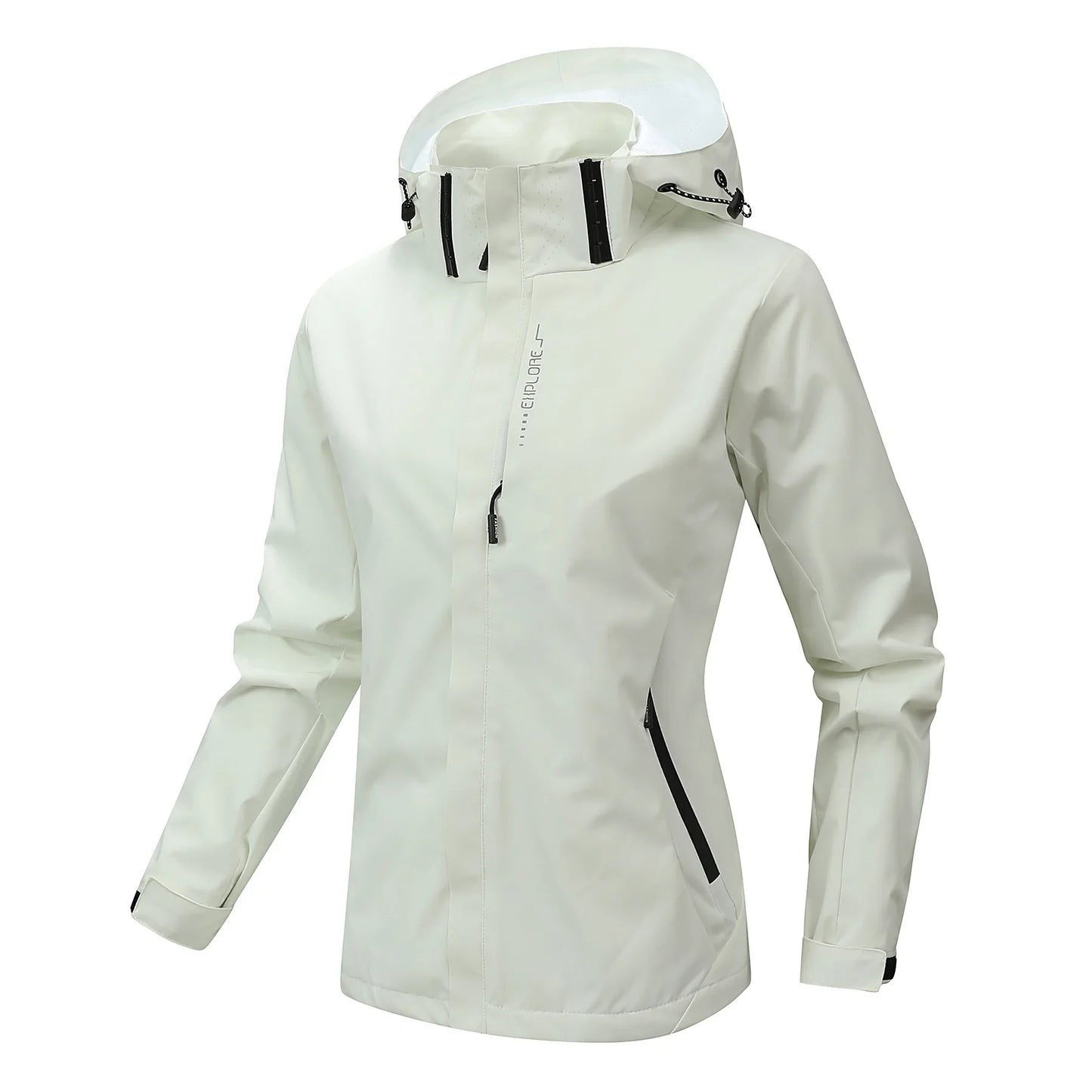 Elegant Lightweight Windproof Rain Jacket for Women | Ideal for Wet & Windy Weather
