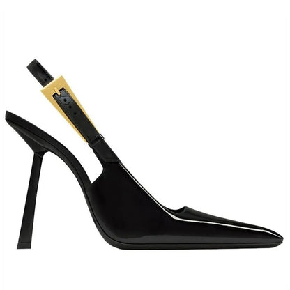 Women's High Heels Black Synthetic Comfortable Platform Heels 7