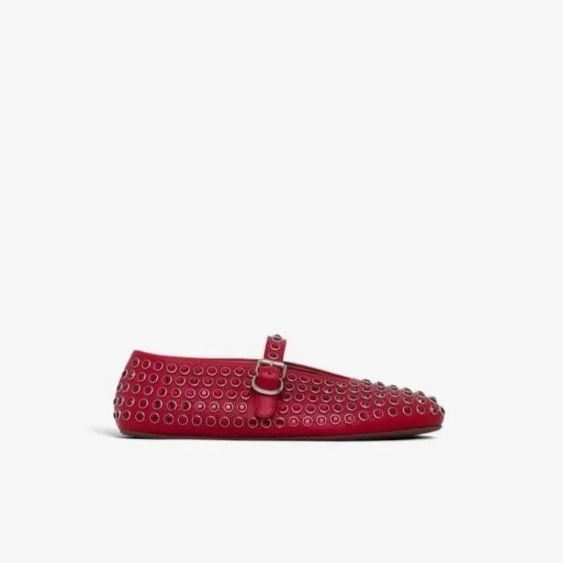 Women's Ballet Flats Faux Leather with Bow 4