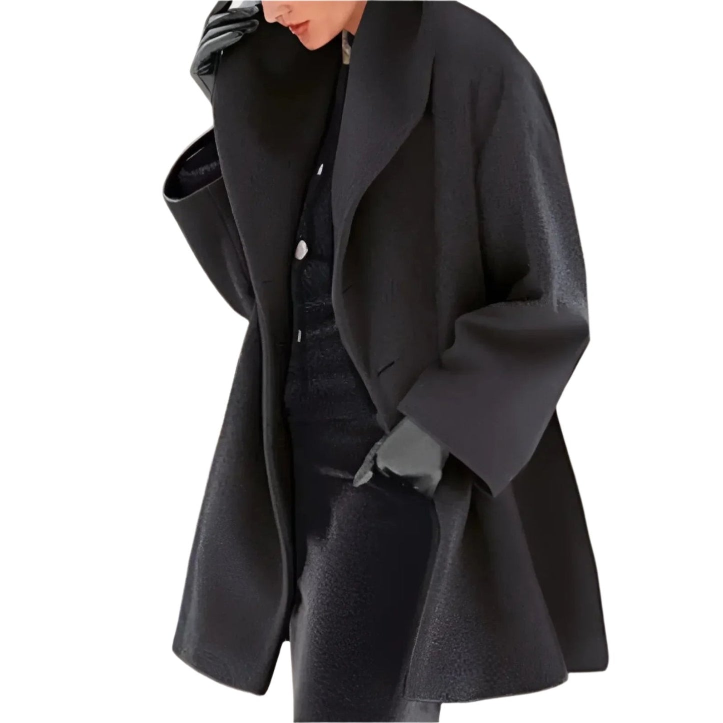 Women's - Elegant Winter Coat - Chic/Elegant - Fashionable - Ideal for Autumn/Winter