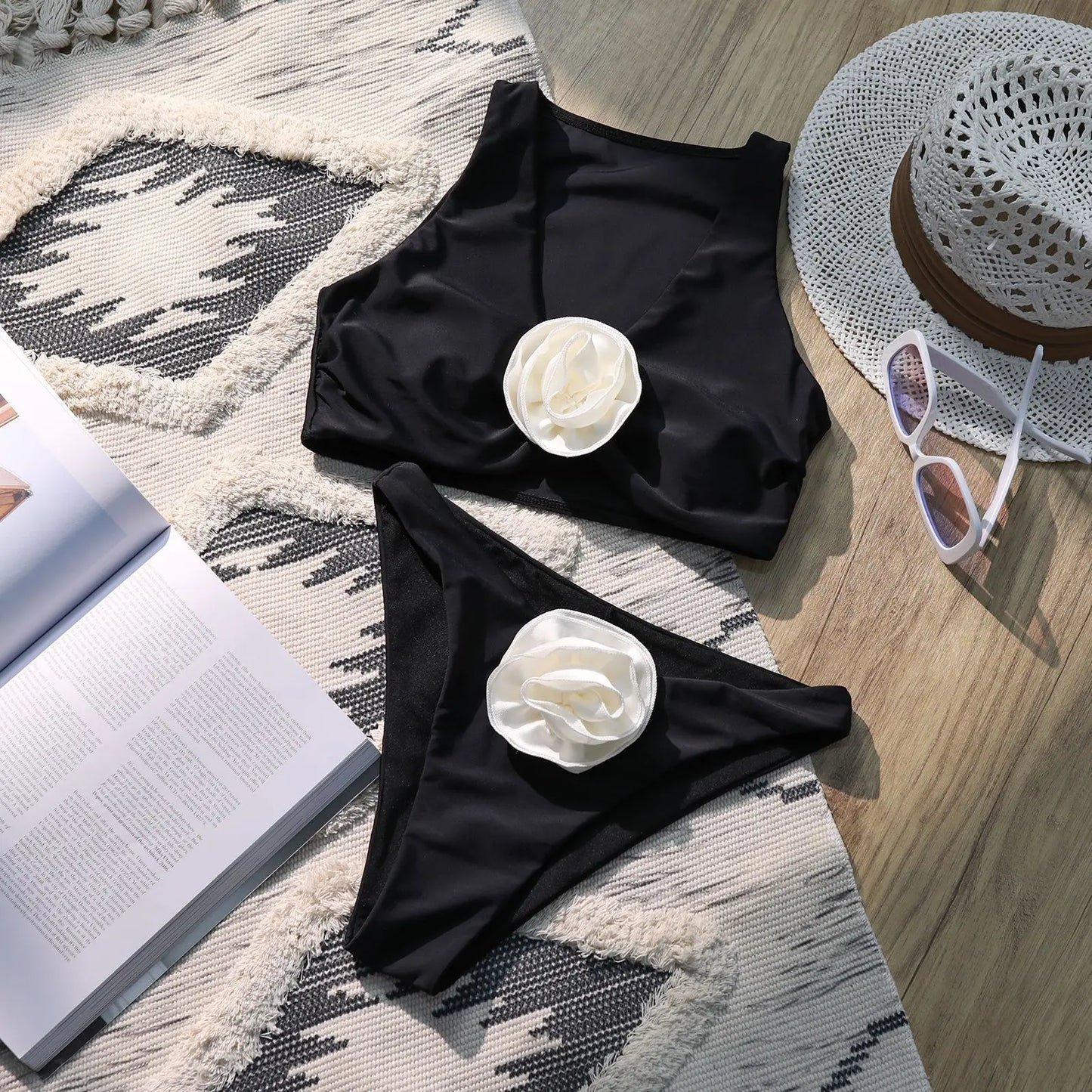 Women's High Waisted Bikini Set Nylon 4