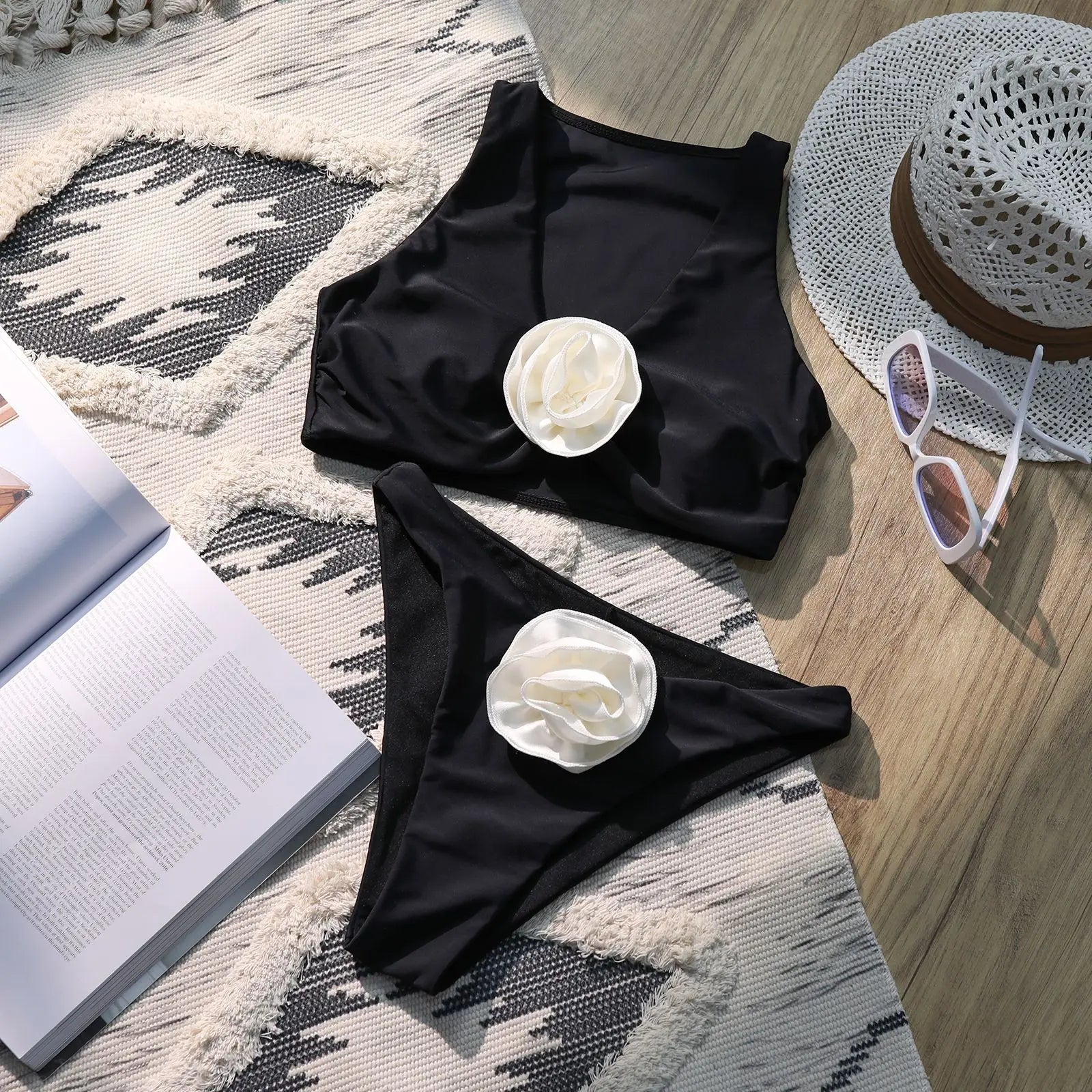 Women's High Waisted Bikini Set Nylon 4