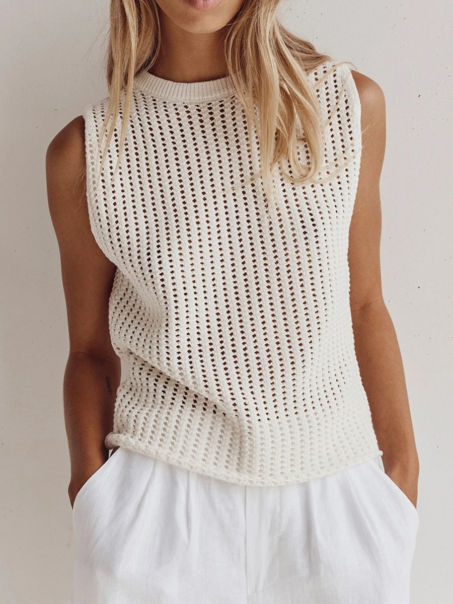 Women's Tank Top Cotton Sleeveless Black and White Casual Camisole 1