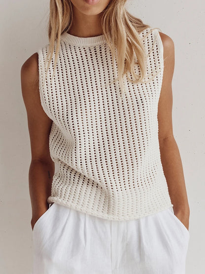 Women's Tank Top Cotton Sleeveless Black and White Casual Camisole 1