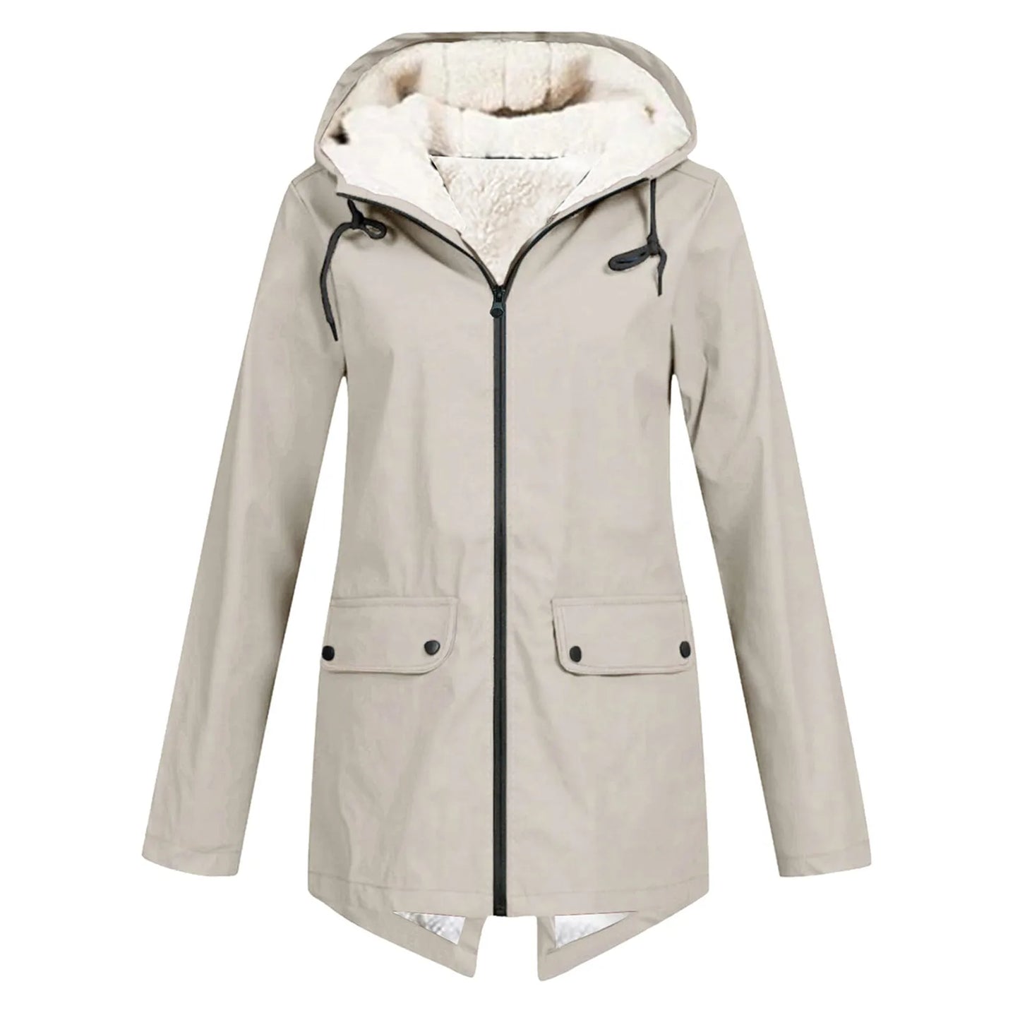 Elegant Women’s Wind & Waterproof Rain Jacket | Lightweight Outdoor Autumn & Winter Coat