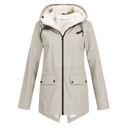 Elegant Women’s Wind & Waterproof Rain Jacket | Lightweight Outdoor Autumn & Winter Coat