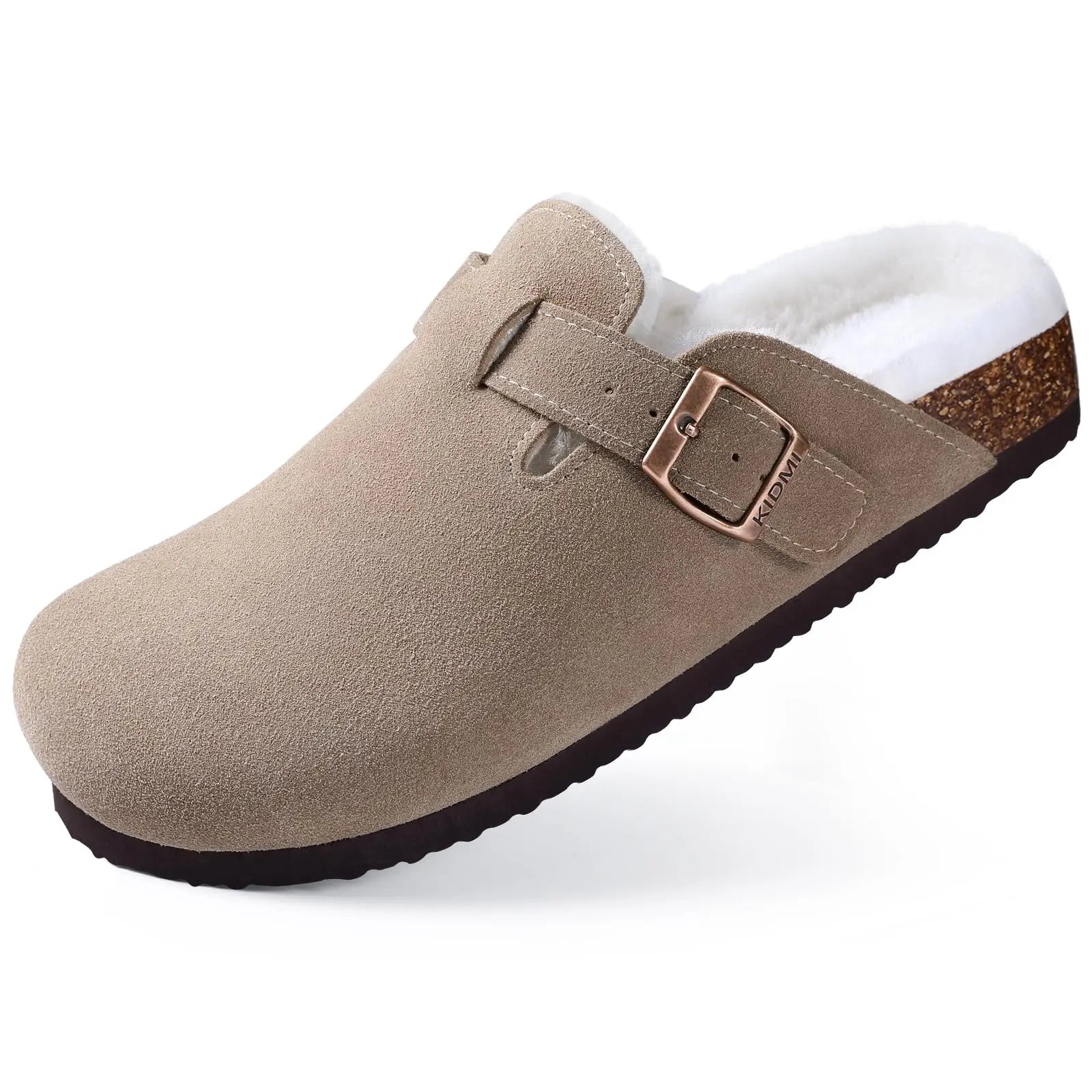 Women's Slippers Cork Suede 9