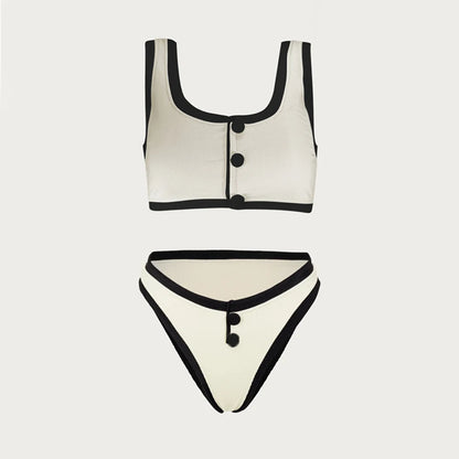 Women's High Waisted Bikini Set Nylon Blend 3
