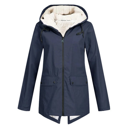 Elegant Women’s Wind & Waterproof Rain Jacket | Lightweight Outdoor Autumn & Winter Coat
