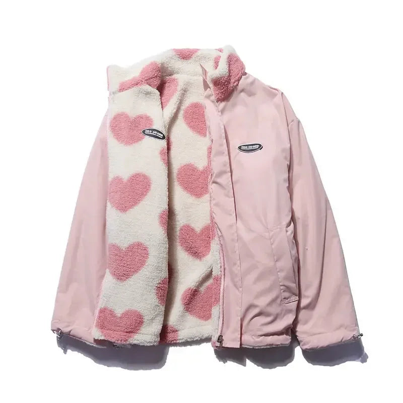 Alveena Reversible Heart Jacket – Stylish and Versatile Outerwear