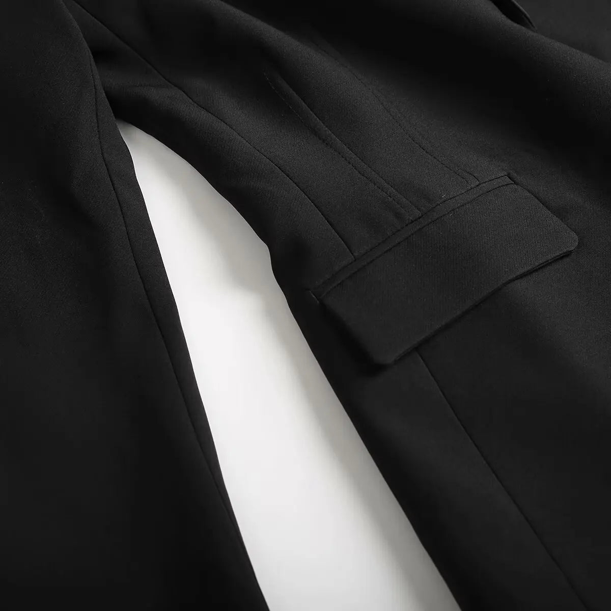 Women's Two-Tone Satin Suit Coat – Luxe Blazer