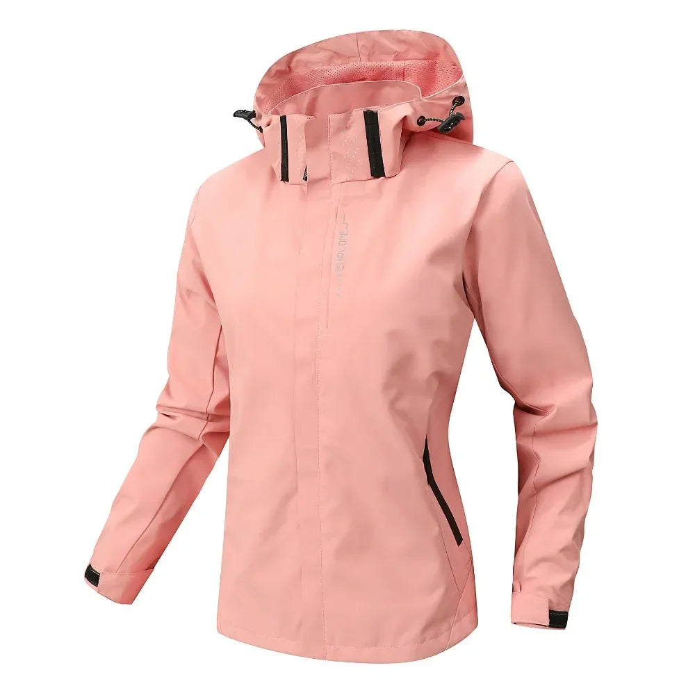 Elegant Lightweight Windproof Rain Jacket for Women | Ideal for Wet & Windy Weather