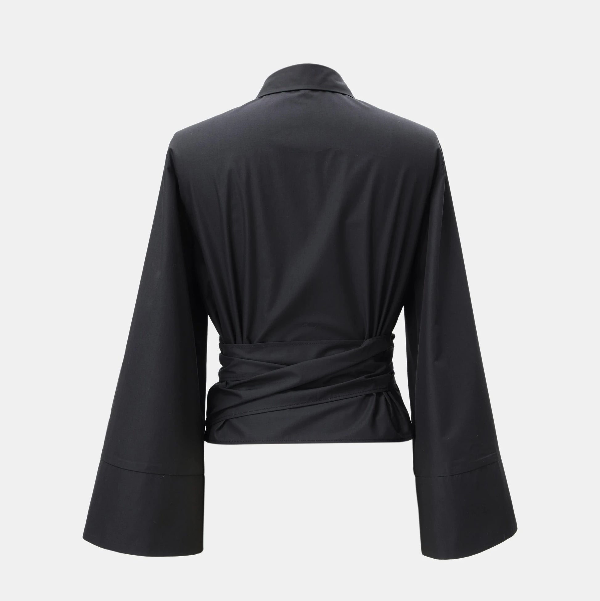 Women's Polo Blouse Short Sleeve Bow Detail Cotton 4