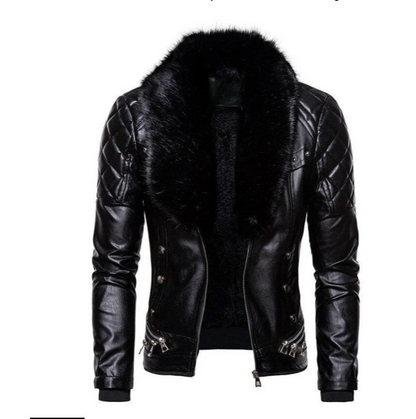 Casual Biker Jacket with Vegan Fur for Women | Great for Casual Days