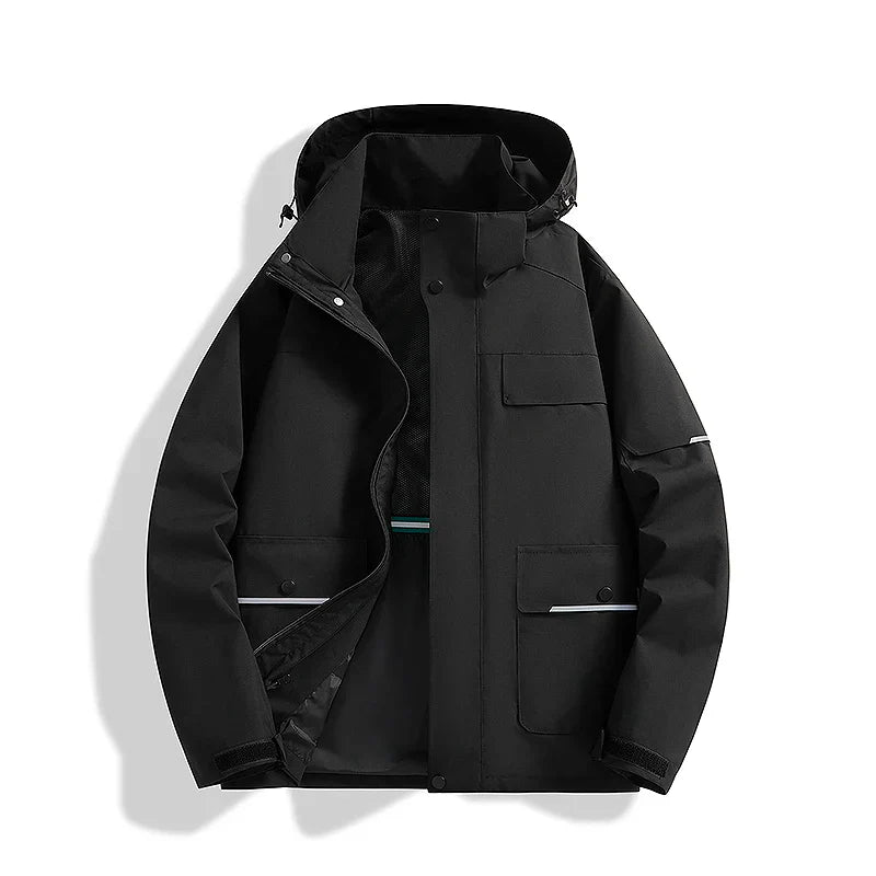 Elegant Waterproof Hooded Thermal Jacket for Women | Ideal for Cold & Rainy Weather