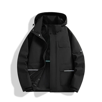 Elegant Waterproof Hooded Thermal Jacket for Women | Ideal for Cold & Rainy Weather