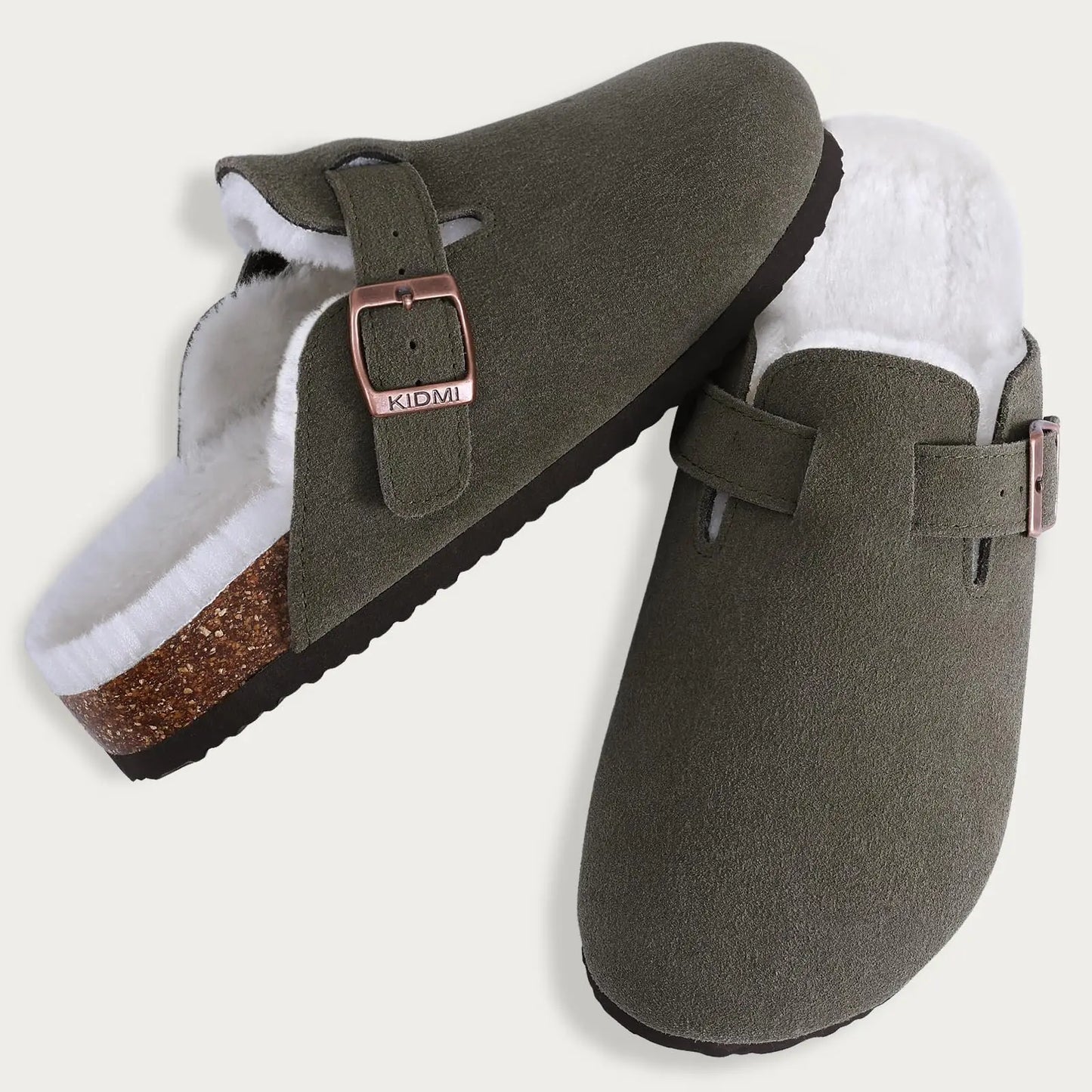 Women's Slippers Cork Suede 12