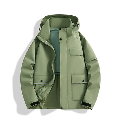 Elegant Waterproof Hooded Thermal Jacket for Women | Ideal for Cold & Rainy Weather