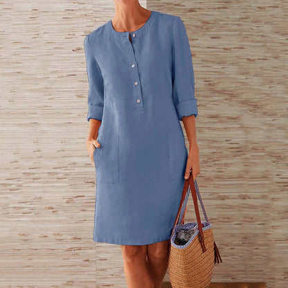 Women's - Midi Dress - Casual - Lightweight Modern Style - For Everyday Wear