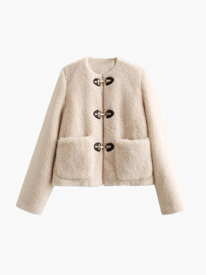 Women's Felyn Sheep Jacket – Faux Shearling, Warm & Stylish Outerwear