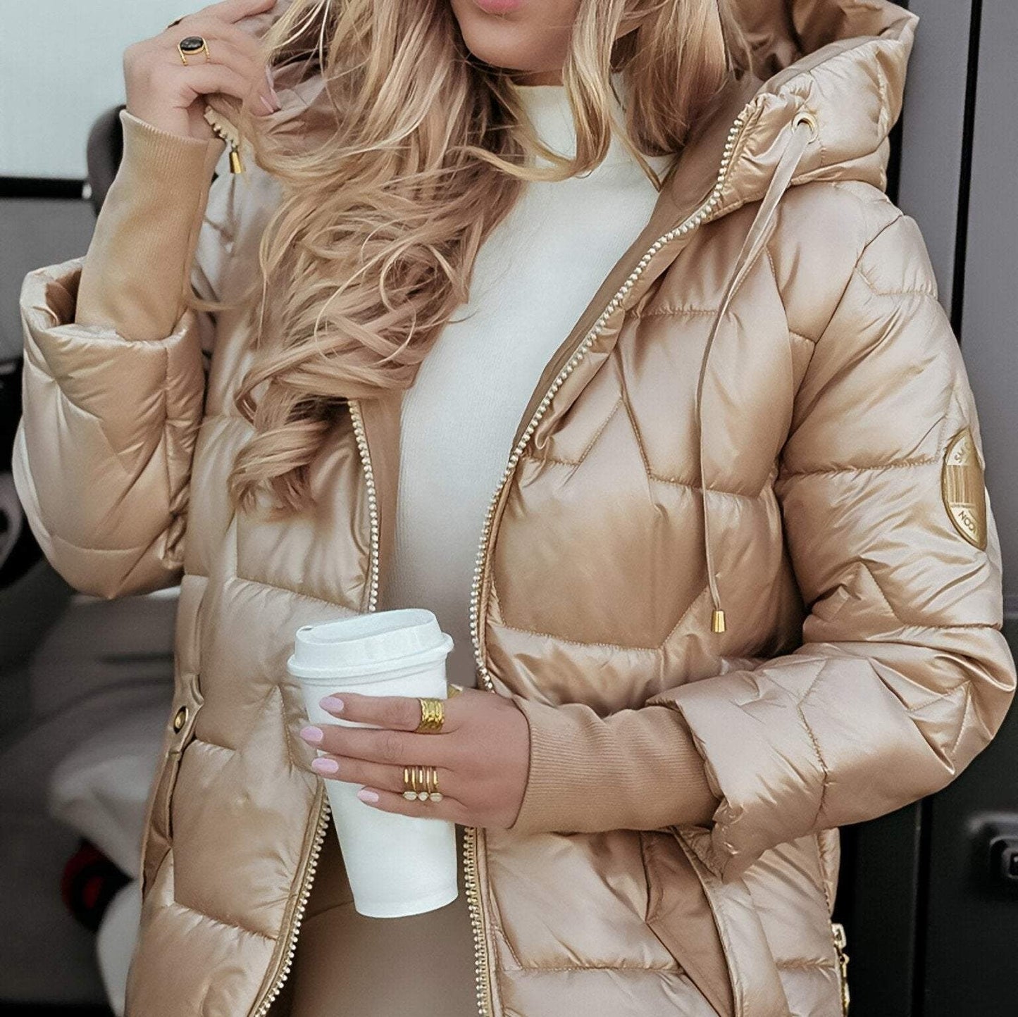 Elegant Women’s Luxe Outerwear Jacket | Premium Autumn & Winter Coat