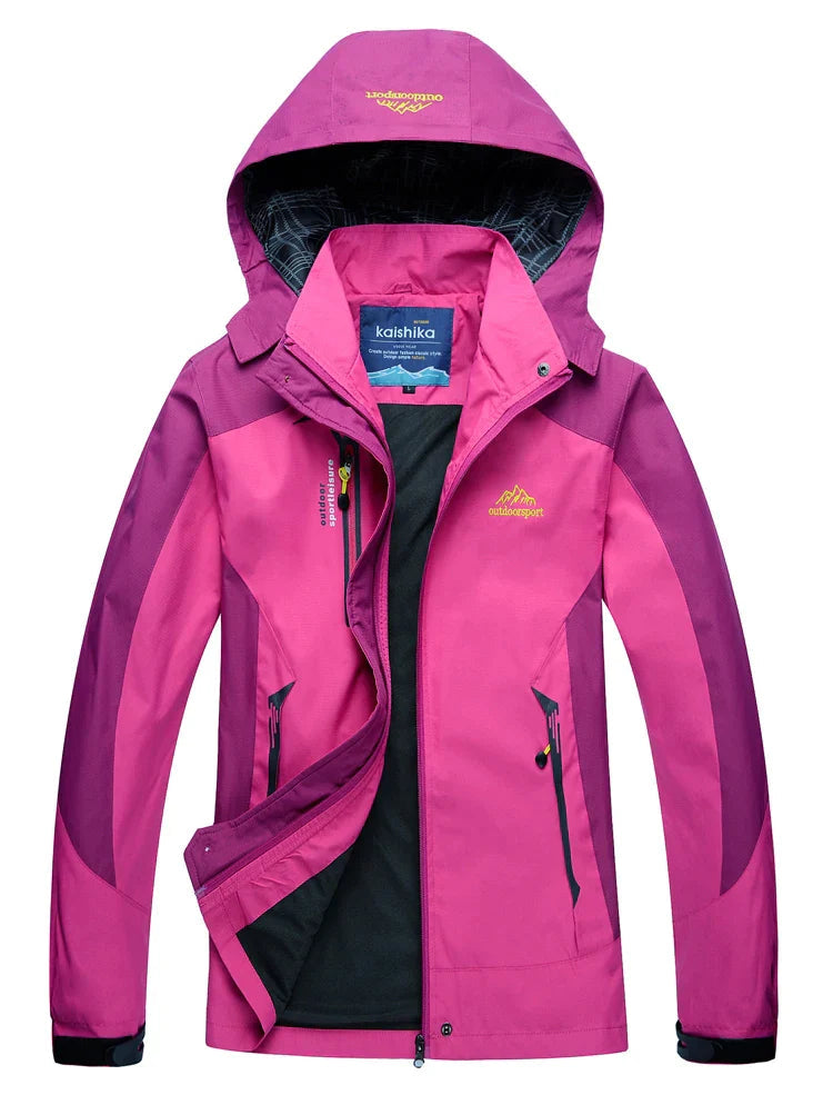 Waterproof rain jacket for women | With hood