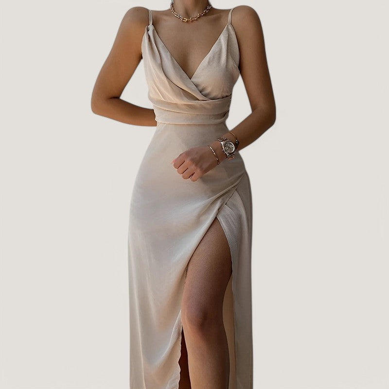 Women's Black Evening Dress Polyester 2