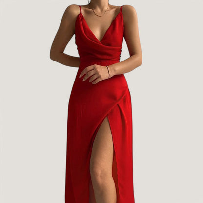 Women's Black Evening Dress Polyester 3