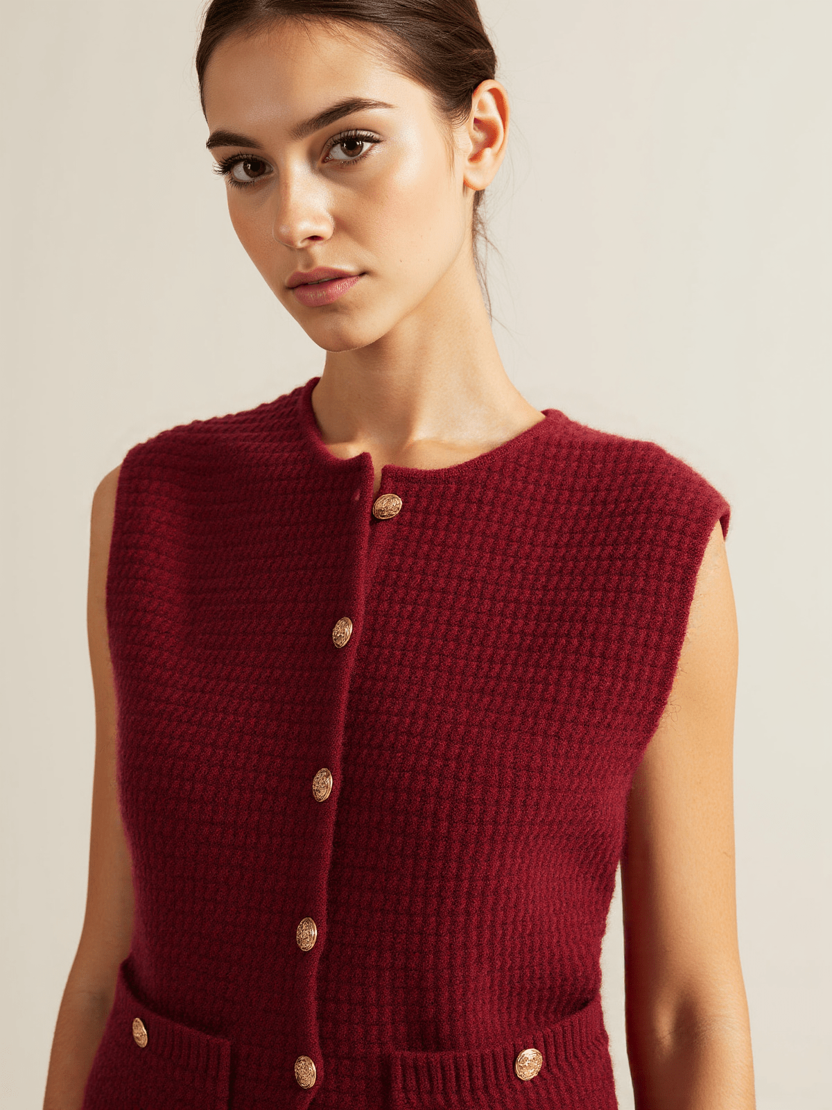 Women's Sweater Cotton with Button Placket 5