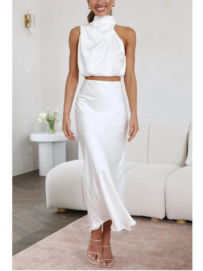 Women's - Satin Set - Elegant - Formal Style - Ideal for Parties