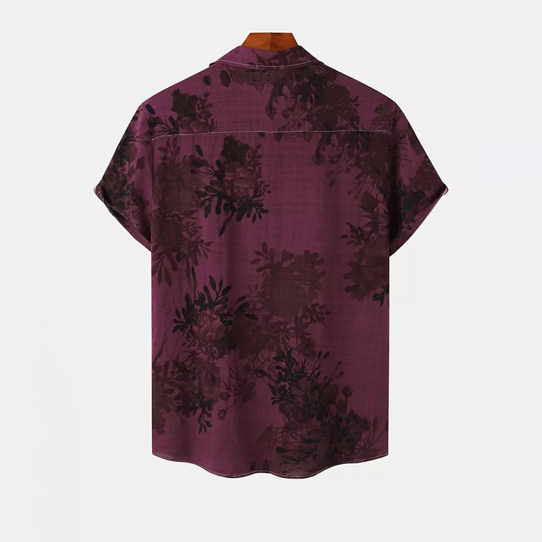 Men's - Floral Shirt - Casual - Modern Style - Ideal for Summer