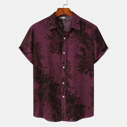 Men's - Floral Shirt - Casual - Modern Style - Ideal for Summer