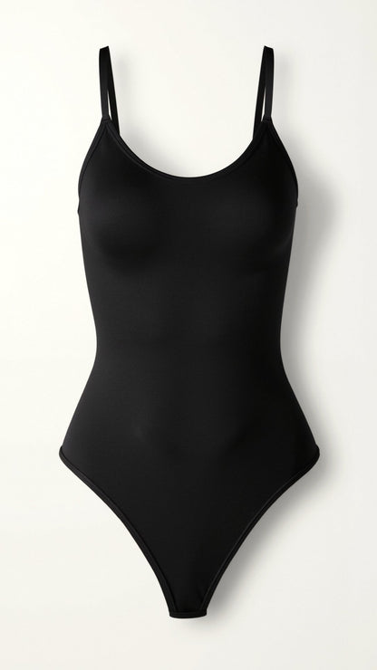 Women's Black Shapewear Bodysuit Synthetic Fabric 2