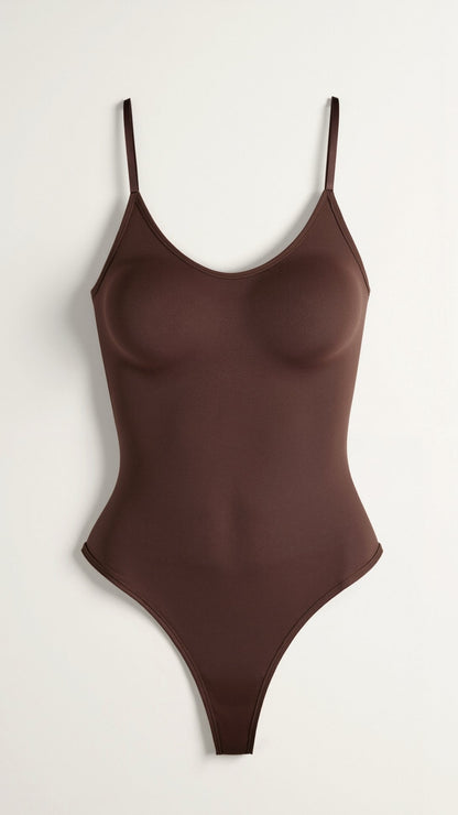 Women's Black Shapewear Bodysuit Synthetic Fabric 5