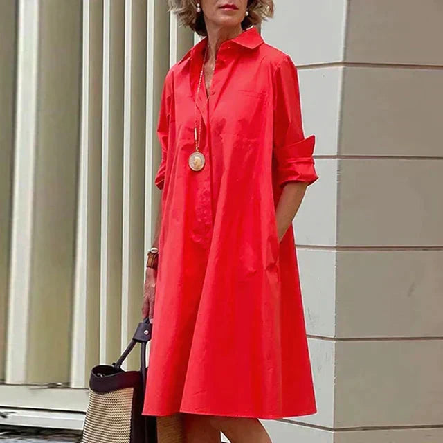 Women's Casual Summer Dress with Pockets Lightweight Fabric 0