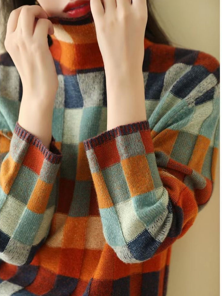 Women's Comfortable Turtleneck Sweater – Soft Knit, Cozy Fit