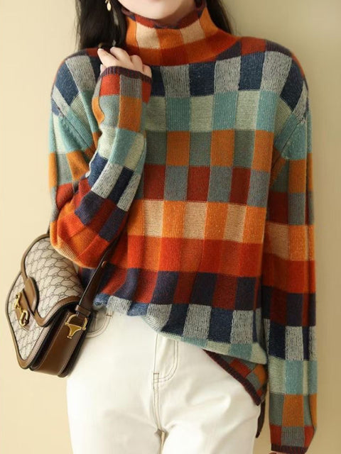 Women's Comfortable Turtleneck Sweater – Soft Knit, Cozy Fit
