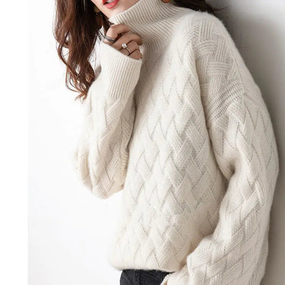 Women's Cozy Turtleneck Sweater – Soft Knit, Comfortable Fit