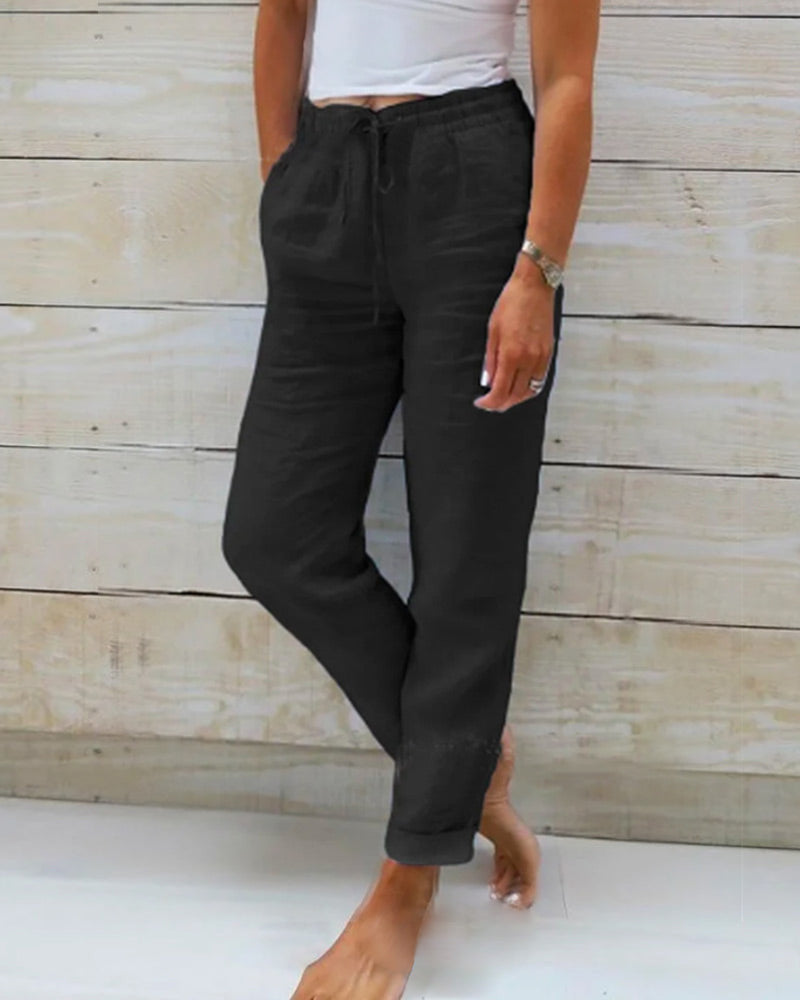 Women's Elegant Pants Polyester 3