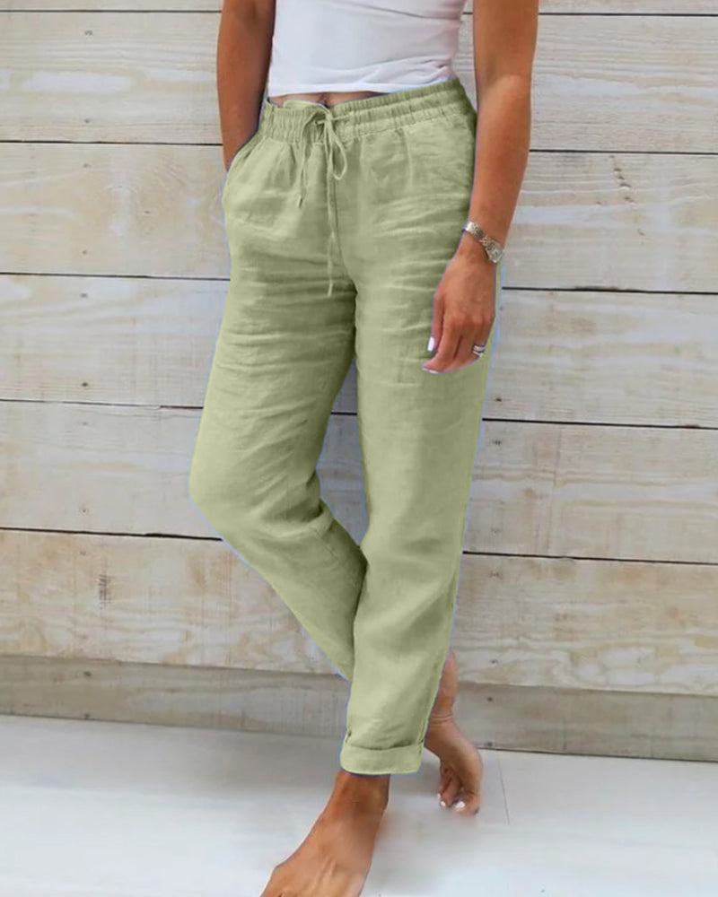 Women's Elegant Pants Polyester 4