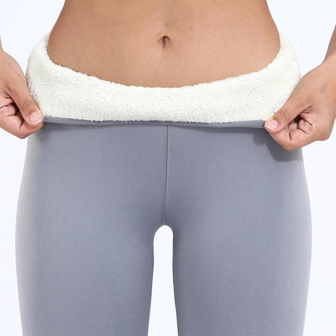 Women's Fleece Lined Leggings Cotton Blend for Winter Comfort 1
