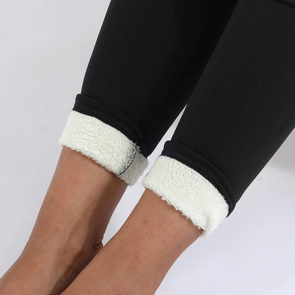 Women's Fleece Lined Leggings Cotton Blend for Winter Comfort 6