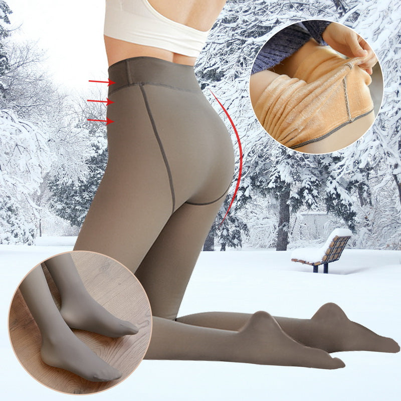 Women's Fleece Lined Leggings Stretchy Warm 10