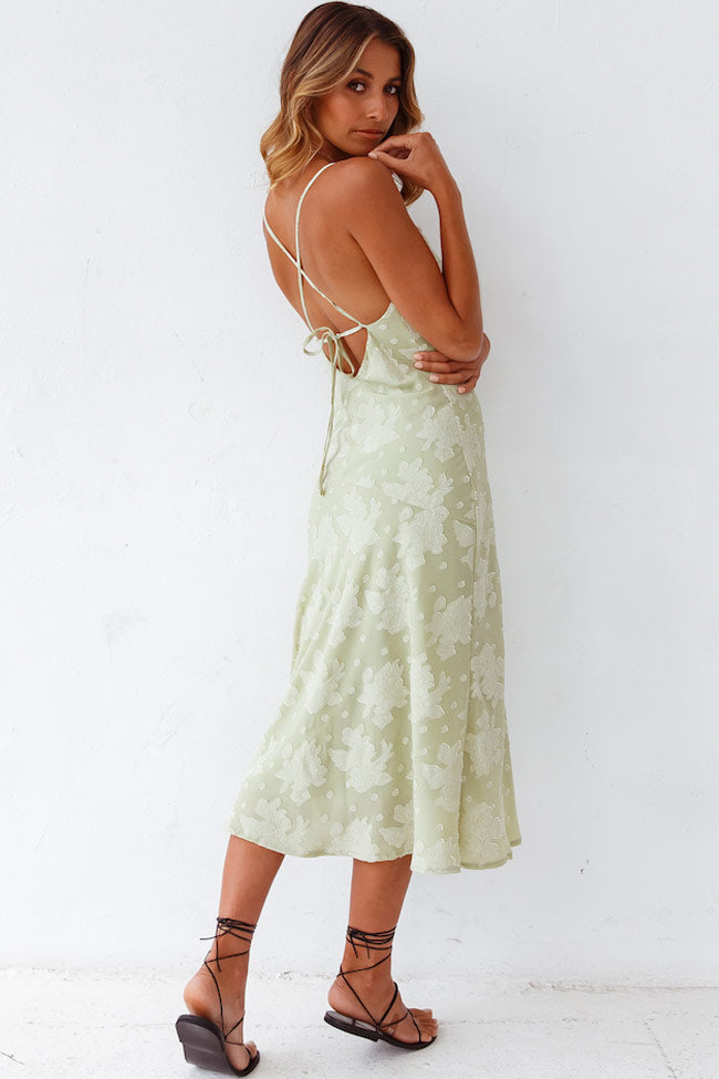 Women's Floral Cowl Neck Midi Dress Lightweight Summer Dresses 2